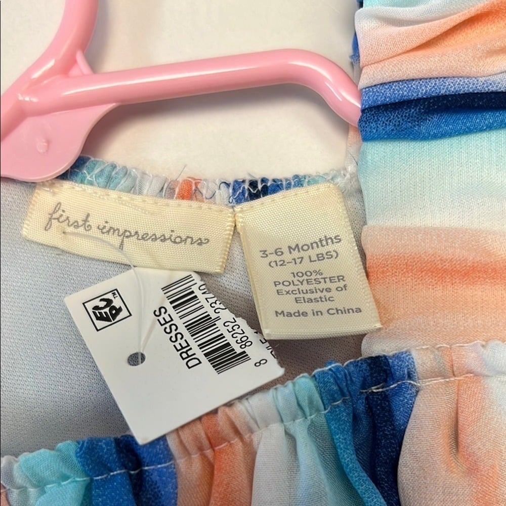 Striped Ruffle Baby Romper - Picture 6 of 7